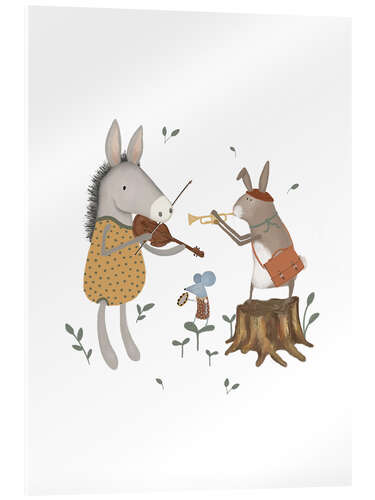 Acrylic print Animal Musicians