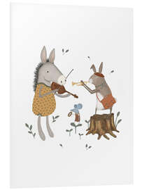 Hartschaumbild Tierische Musikanten