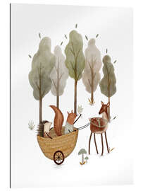 Gallery Print Waldtiere beim Spielen