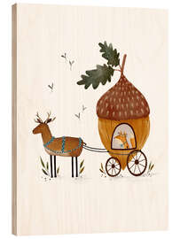 Print på træ Acorn Carriage - Urchin Bay