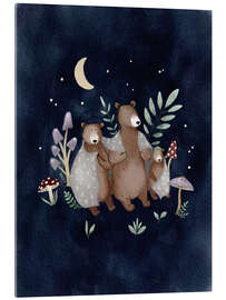 Cuadro de metacrilato Good night family Bear - Urchin Bay