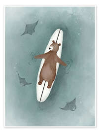 Wall print Barnaby Floating - Urchin Bay