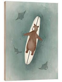 Wood print Barnaby Floating - Urchin Bay