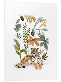 Quadro em PVC Bengal Tiger in the jungle - Urchin Bay