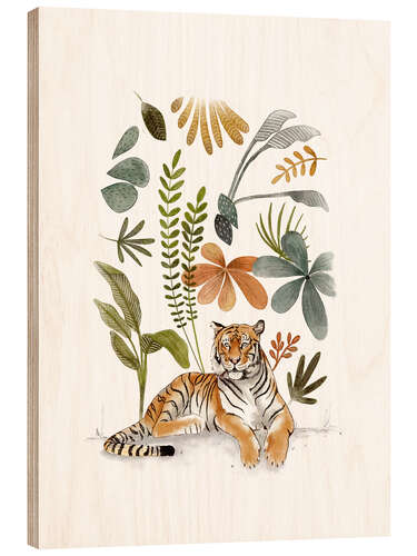 Obraz na drewnie Bengal Tiger in the jungle