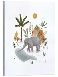 Quadro em tela Jungle elephant - Urchin Bay
