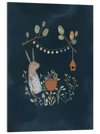 Gallery Print Gartenlichter in der Nacht