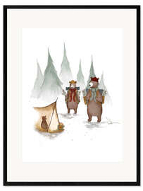 Gerahmter Kunstdruck Bärenabenteuer