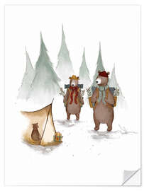 Wandsticker Bärenabenteuer