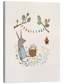 Quadro em tela Bunny girl in the garden - Urchin Bay