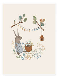 Tableau Bunny girl in the garden - Urchin Bay