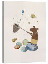 Quadro em tela Bleu Bear Catching Stars - Urchin Bay