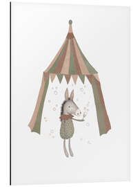 Aluminium print Donkey girl with party bubbles - Urchin Bay