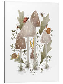 Magnettafel Pilze und Käfer