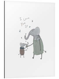 Aluminium print I love you so - Urchin Bay
