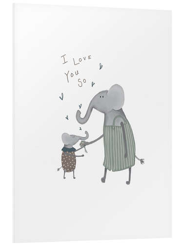 Quadro em PVC I love you so