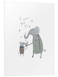 Quadro em PVC I love you so - Urchin Bay