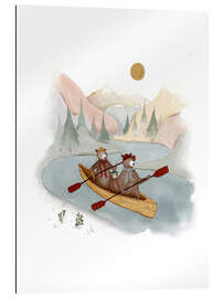 Gallery Print Familie Bär im Paddelboot