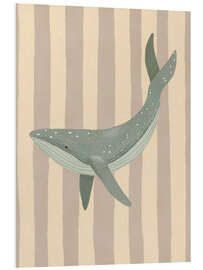 Hartschaumbild Vintage Wal - Urchin Bay