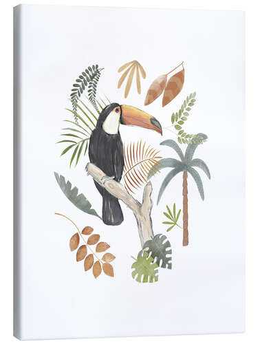 Quadro em tela Toucan Jungle