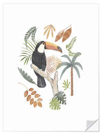 Vinilo para la pared Toucan Jungle - Urchin Bay
