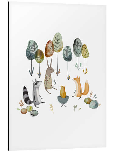 Aluminium print Campfire Stories