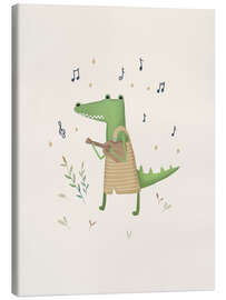 Quadro em tela Clemet Crocodile Jammin' - Urchin Bay