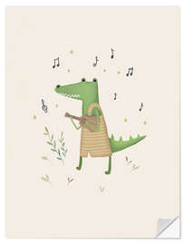 Vinilo para la pared Clemet Crocodile Jammin' - Urchin Bay