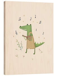 Obraz na drewnie Clemet Crocodile Jammin' - Urchin Bay