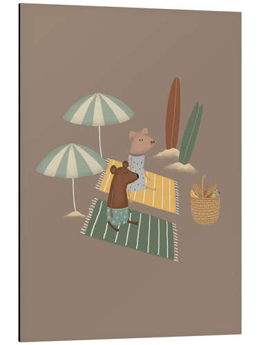 Aluminium print Beach Days