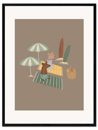 Gerahmter Kunstdruck Strandtage