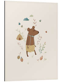 Aluminium print Bear and Bees - Urchin Bay