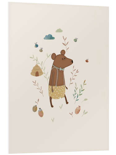 Quadro em PVC Bear and Bees