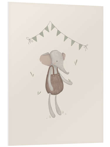 Quadro em PVC Elefante Vintage