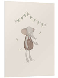 Quadro em PVC Elefante Vintage - Urchin Bay
