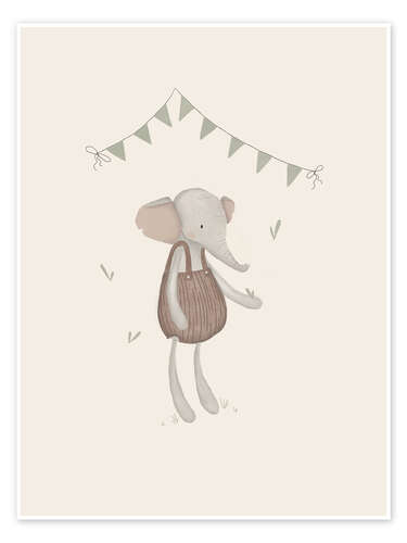 Poster Elefante d'epoca