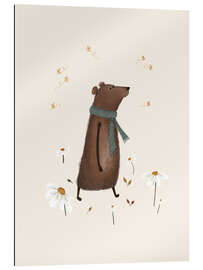 Gallery Print Bernard Bär mit Wildblumen