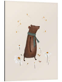 Magnettafel Bernard Bär mit Wildblumen