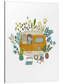 Magnettafel Kleiner Elefanten-Caravan