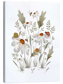 Canvas print Bugs on daisies - Urchin Bay