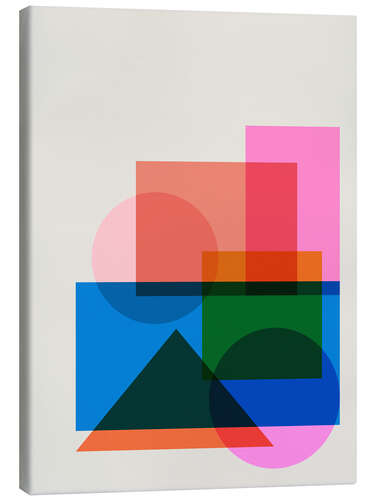 Canvas print Geometric Blocks in Colour