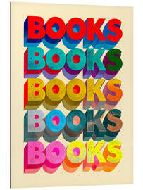 Aluminium print Books - nobelart