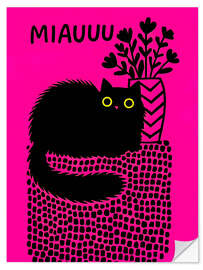 Wandsticker Miauuu - nobelart