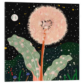 Acrylic print Night Dandelion - Artsy Sesta