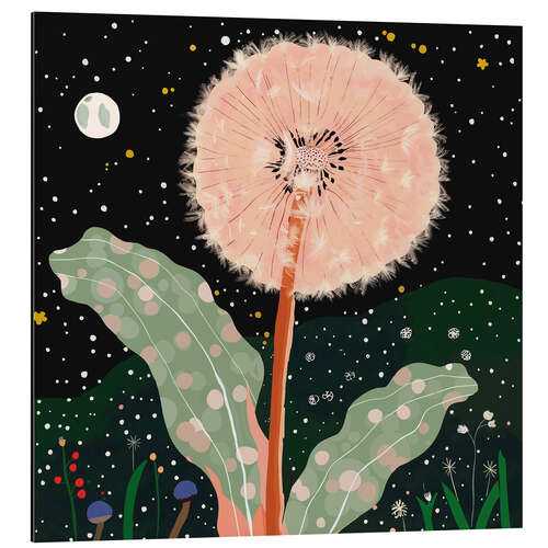 Obraz na aluminium Night Dandelion
