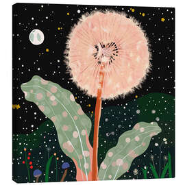 Tableau sur toile Night Dandelion - Artsy Sesta
