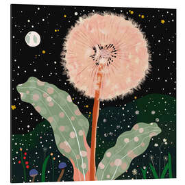 Magnettafel Löwenzahn bei Nacht