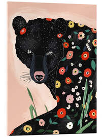 Akrylglastavla Floral Bear