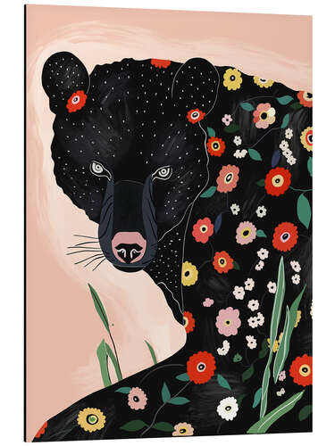 Alubild Blumenbär