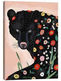 Lærredsbillede Floral Bear - Artsy Sesta